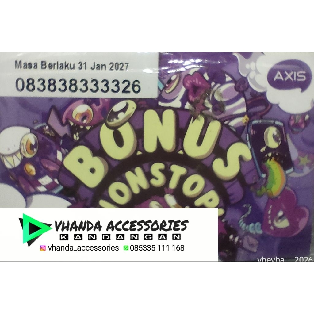Nomor Cantik Axis08 3838 3333 26.