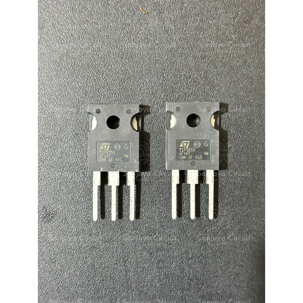 Transistor TR TIP2955 TIP 3055 ST / TIP 2955C TIP 3055C ST / TIP 2955 TIP 3055 ST 1 pasang