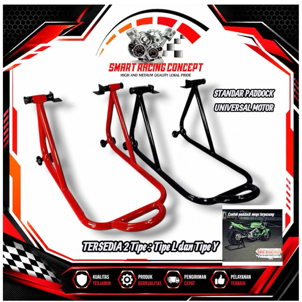 STANDAR PADDOCK PEDOK MOTOR UNIVERSAL NINJA RR CBR CB 150R R25 R15 GSX SATRIA VIXION KLX XABRE