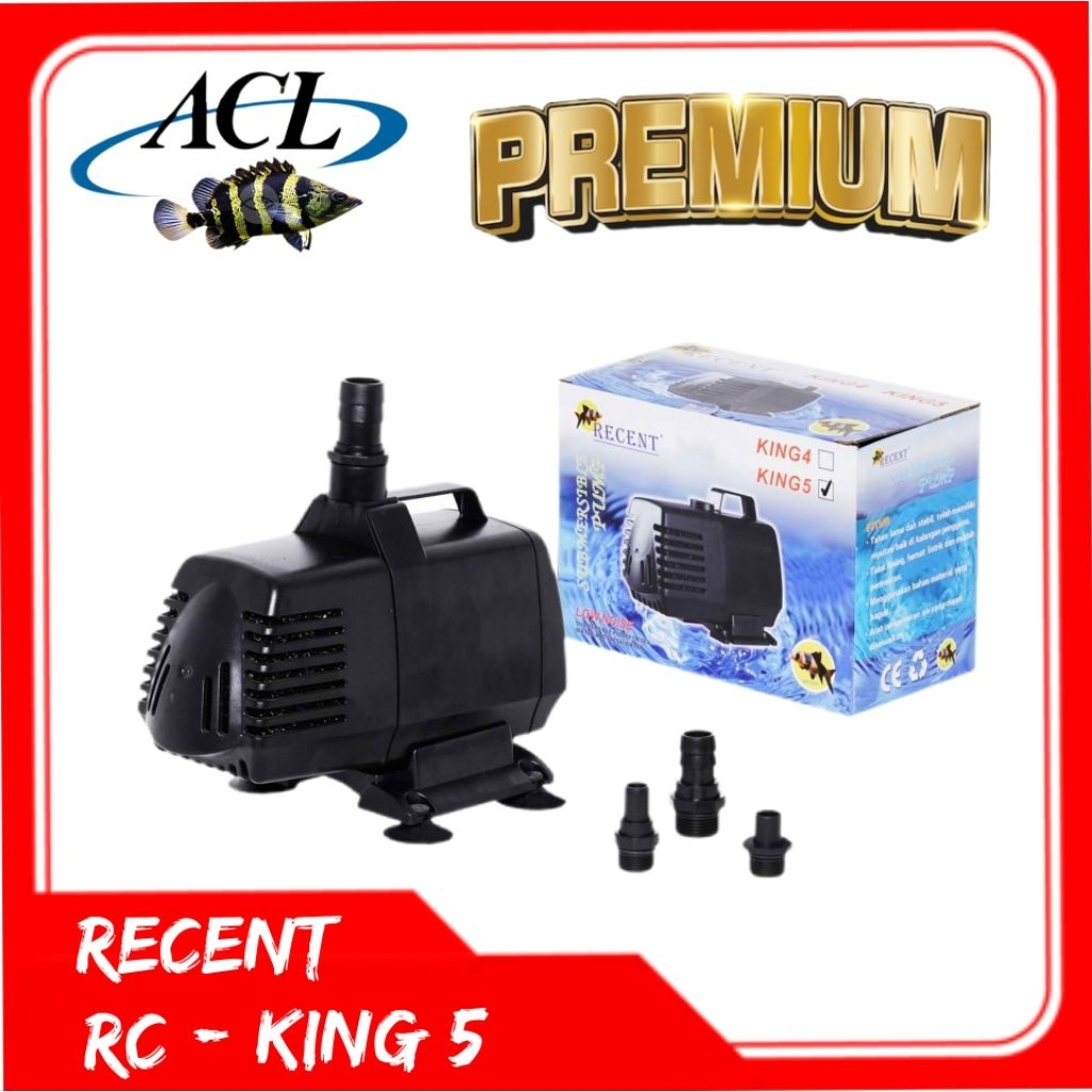 POMPA CELUP AIR KOLAM KOI BESAR RECENT RC KING 4 KING 5 WATER PUMP KOLAM AIR TERJUN