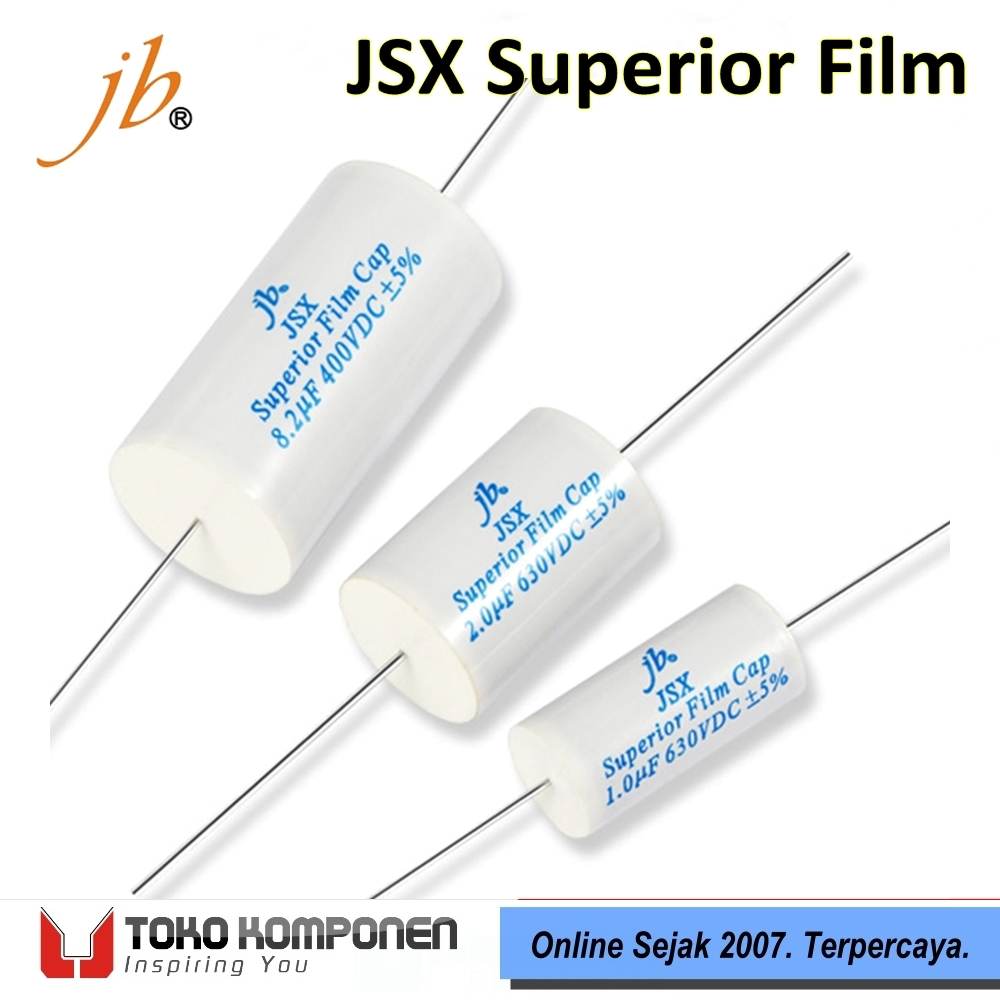 0.33uF 630V JB Capacitors JSX Superior Film MKP - Capacitor Kapasitor 0,33uF 330nF 630VDC