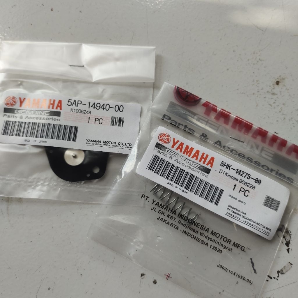 5AP-14940-00 Diaphragm karet membran Nouvo Xeon Scorpio Jupiter MX New 135 Satria Fu Japan 5AP149400
