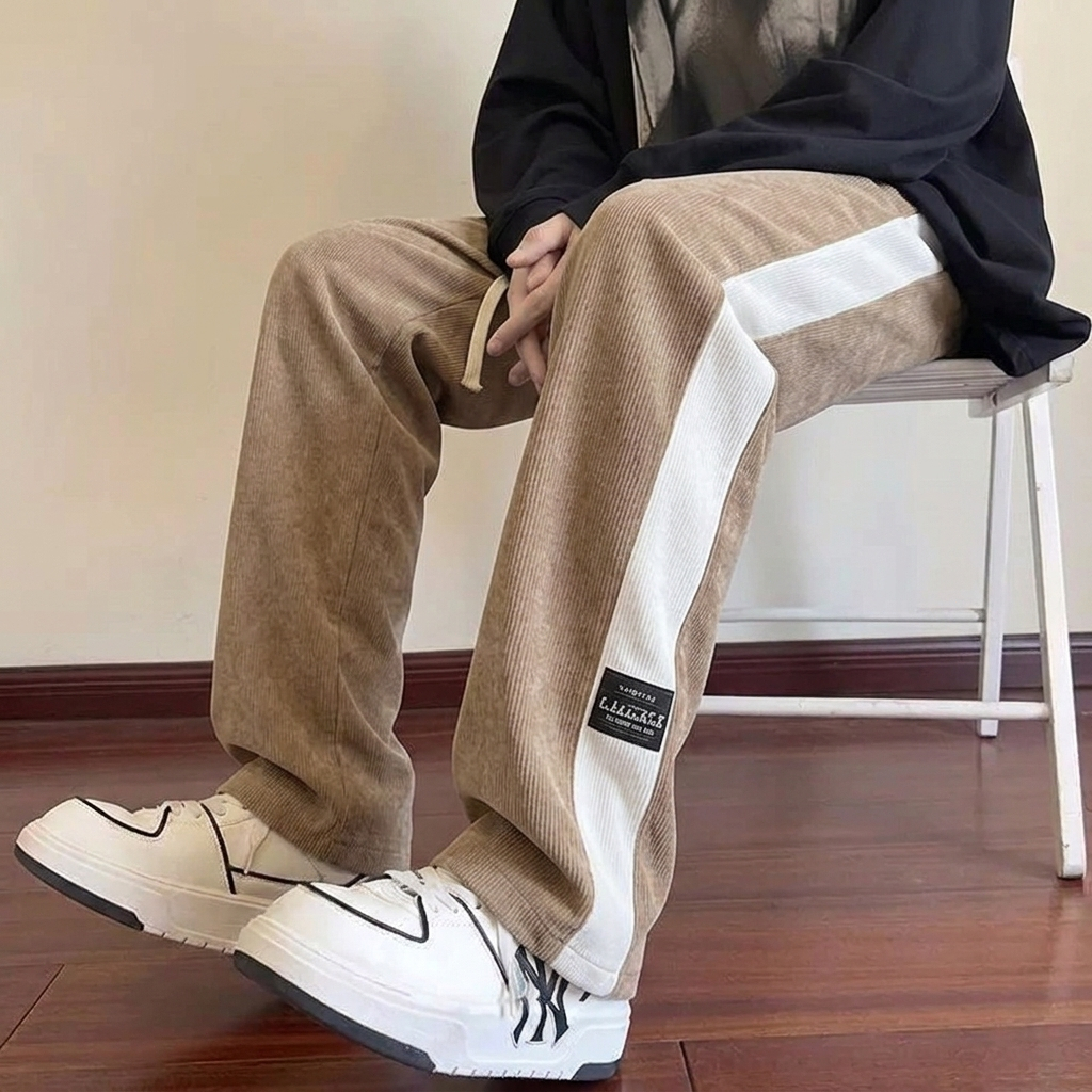 celana batik corduroy Casual panjang pria premium original korean style trackpants and sweatpants ce