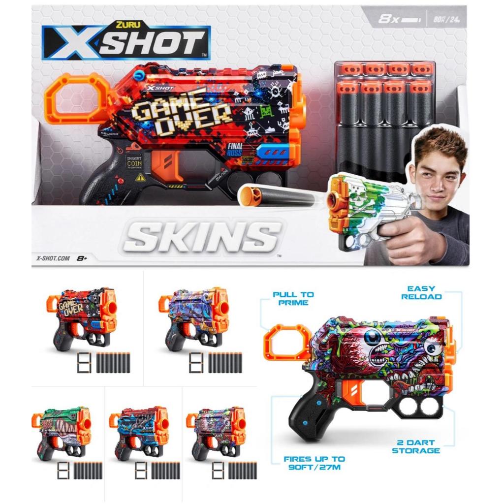 ZURU XSHOT SKINS MANACE - Mainan Blaster Tembak-tembakan anak peluru busa aman