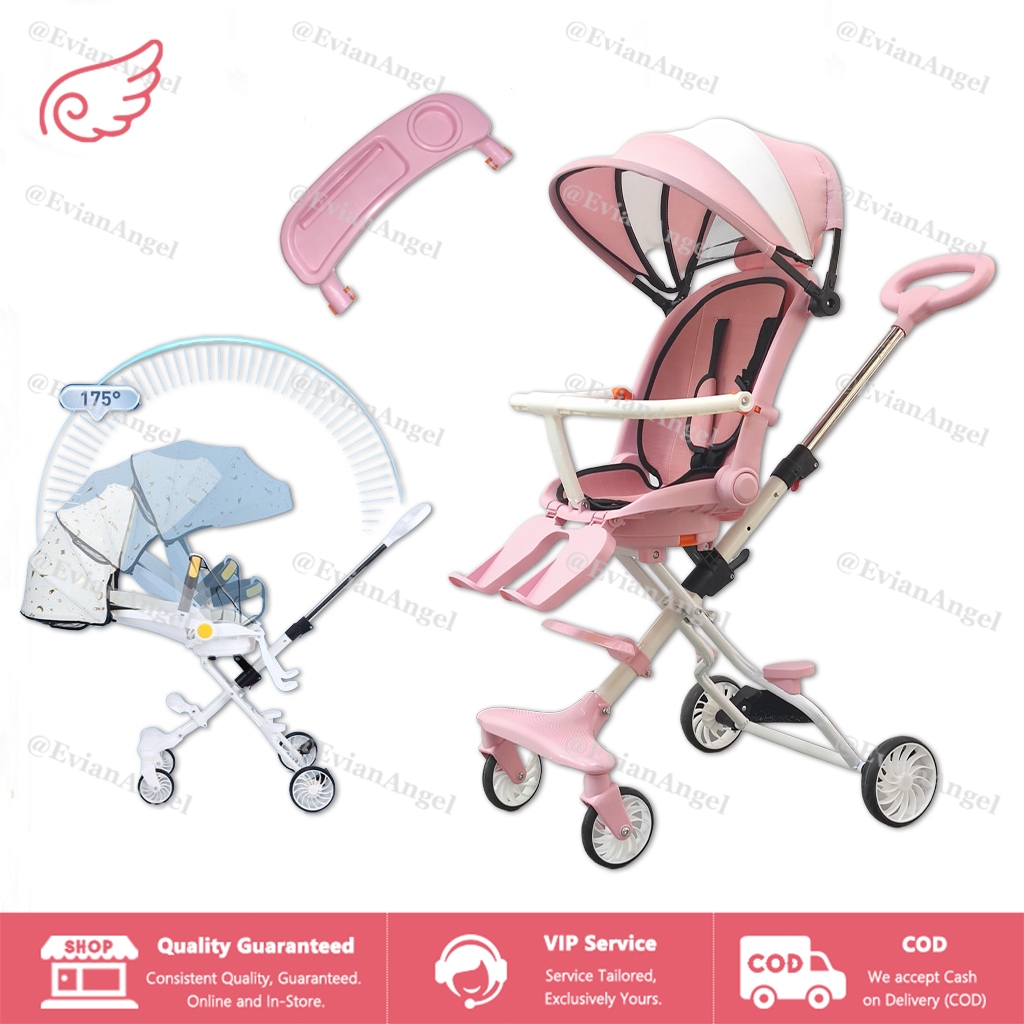 EVIANANGEL Stroller Baby Kereta Dorong Bayi 2 Arah Traveling Foldable(Bisa Duduk Dan Berbaring) Stro