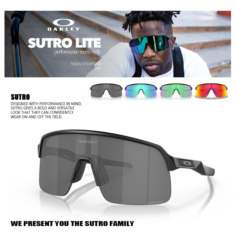 Kacamata Oakley Sutro Lite OO9463 Prizm Anti UV Silau Olahraga Gowes Lari Santai Pria Wanita Authent