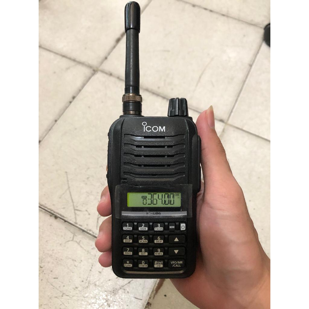 HT ICom IC U86 350 MHz Second normal masih mulus lengkap dus box ICom IC U86