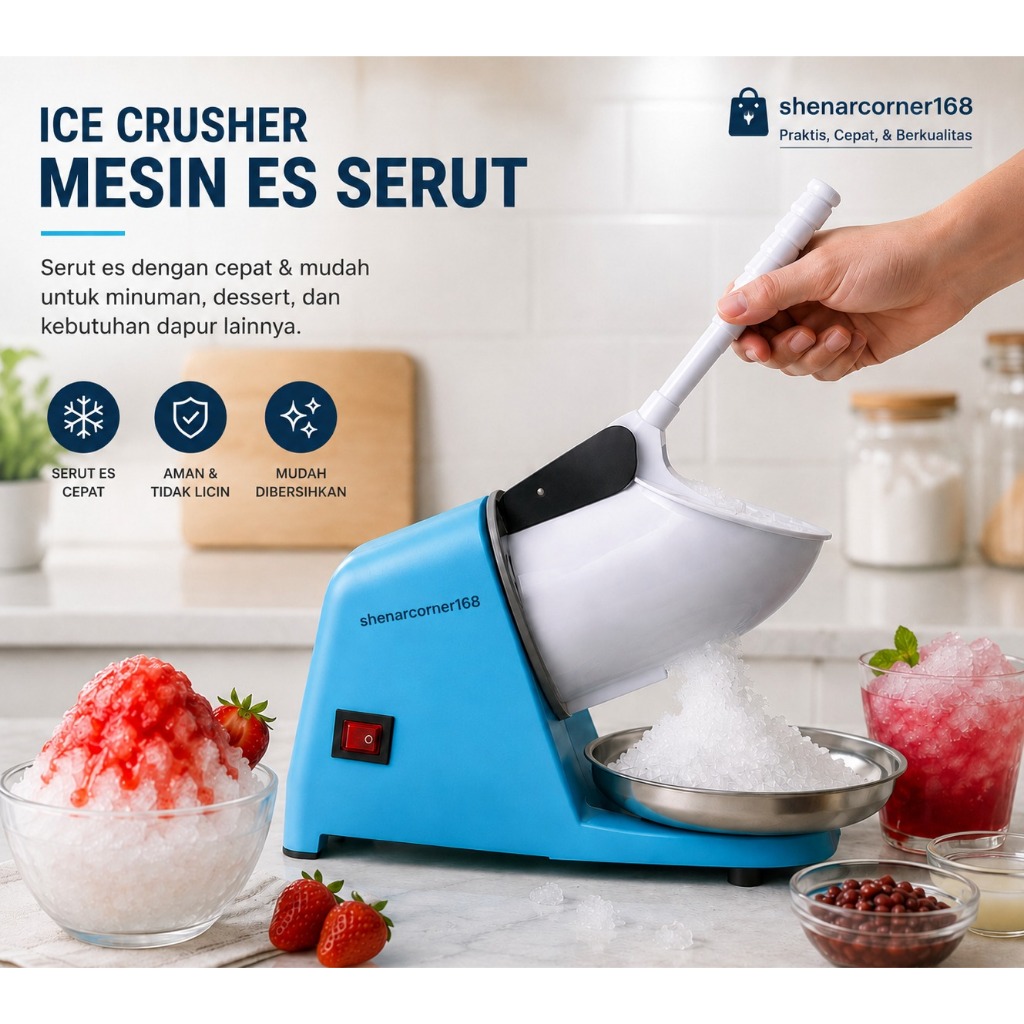 MESIN SERUT ES KEPAL ELEKTRIC / MESIN ES SERUT LISTRIK / ALAT PENGAHANCUR ES / ALAT PEMBUAT ES SERUT
