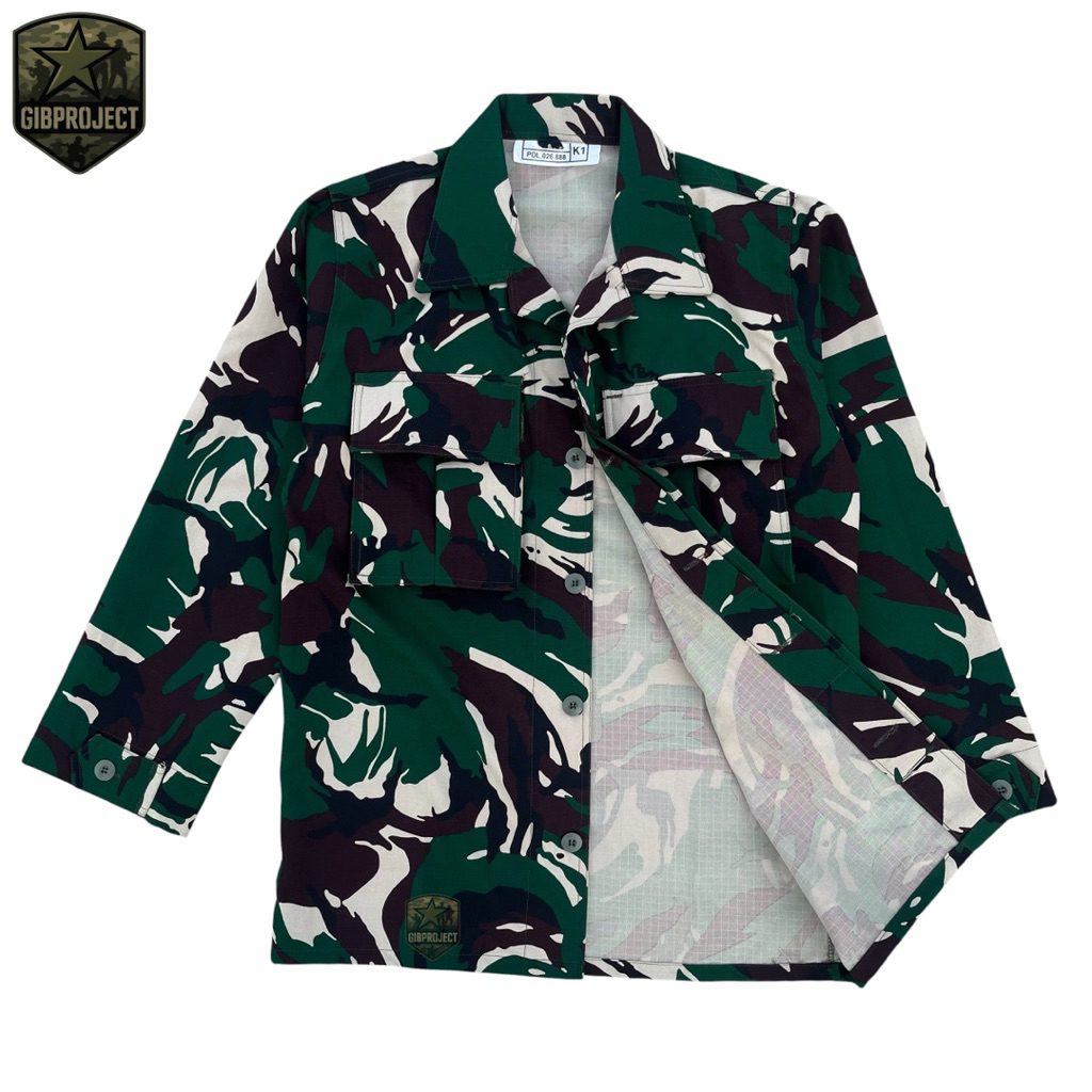 SETELAN SERAGAM BAJU PDL TNI MICROPOLY WOL VOL 5 SUDAH DIPERKERAS | SERAGAM PDL TNI MICROPOLY WOL