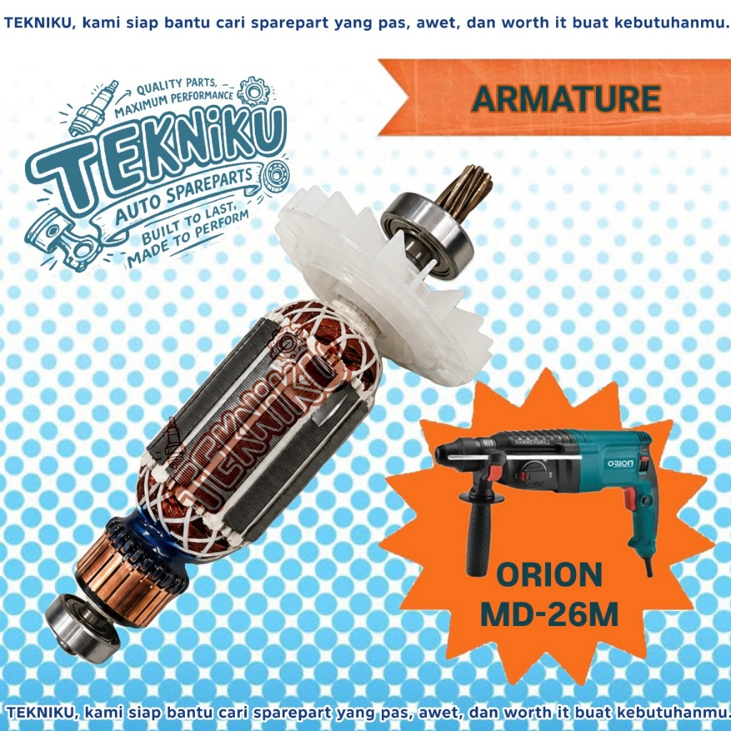 ARMATURE ROTARY HAMMER ORION MD 26 M ANGKER BOR BOBOK ORION MD 26 M
