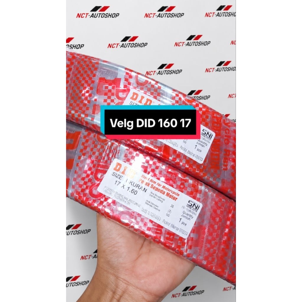 VELG DID DEPAN BELAKANG  RING 17 UNTUK SEMUA MOTOR BEBEK UNIVERSAL