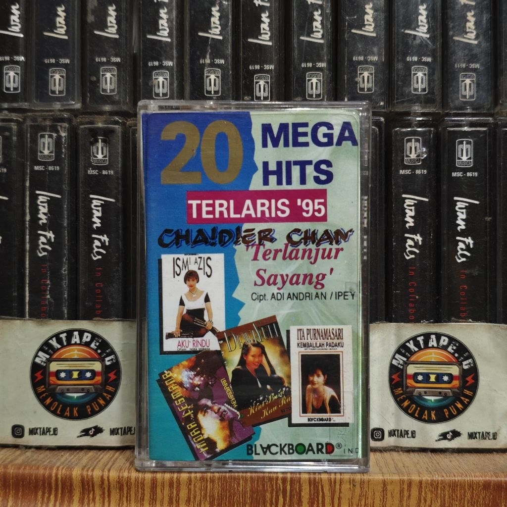 Kaset - 20 Mega Hits Terlaris 95 - Kompilasi Indonesia - Ismi Aziz - Dewi Yull - Ita Purnamasari - I