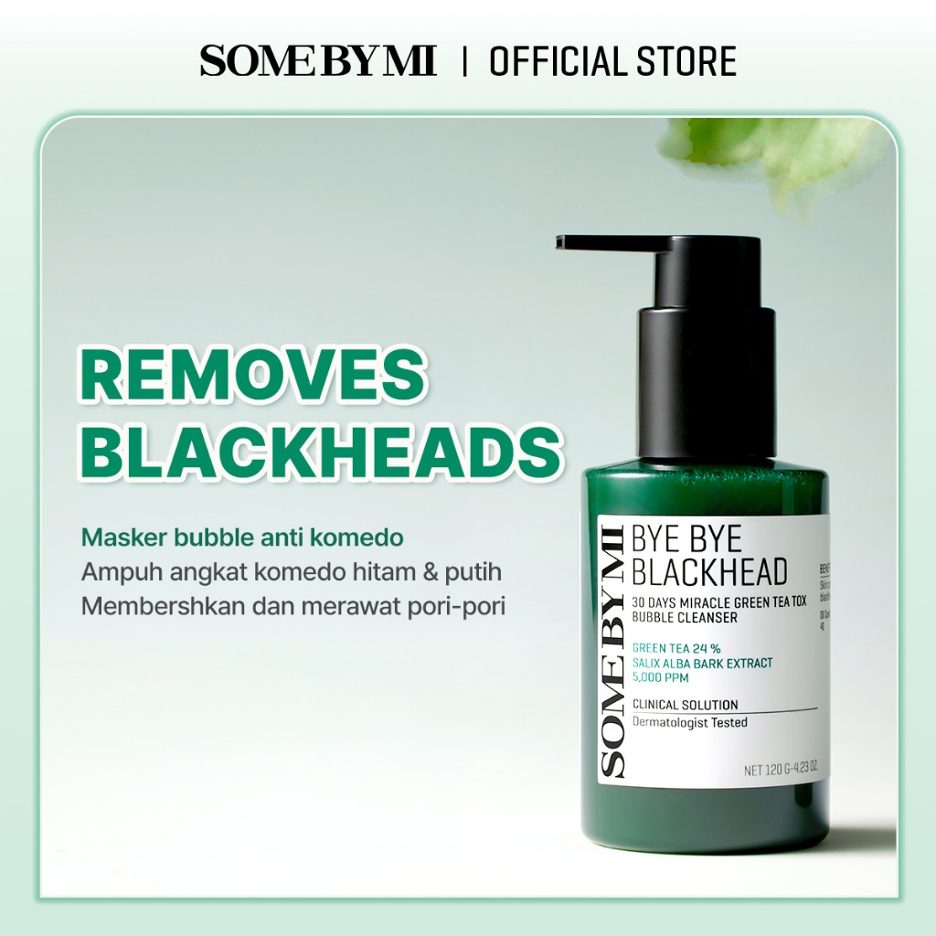 BEST SELLING SOME BY MI Bye Bye Blackhead Green Tea Tox Bubble Mask Facial Cleanser