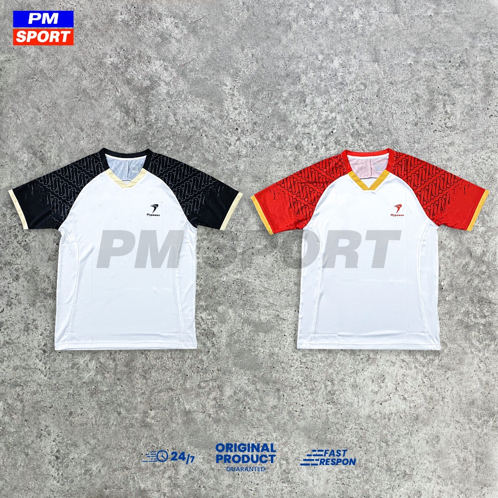 BAJU OLAHRAGA FLYPOWER MANDALAWAMGI 15 JERSEY BADMINTON KAOS BULUTANGKIS ORIGINAL
