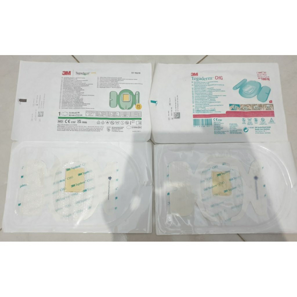 3M Tegaderm 1657R CHG Dressing 3,5 x 4,5 Steril and Bacterial