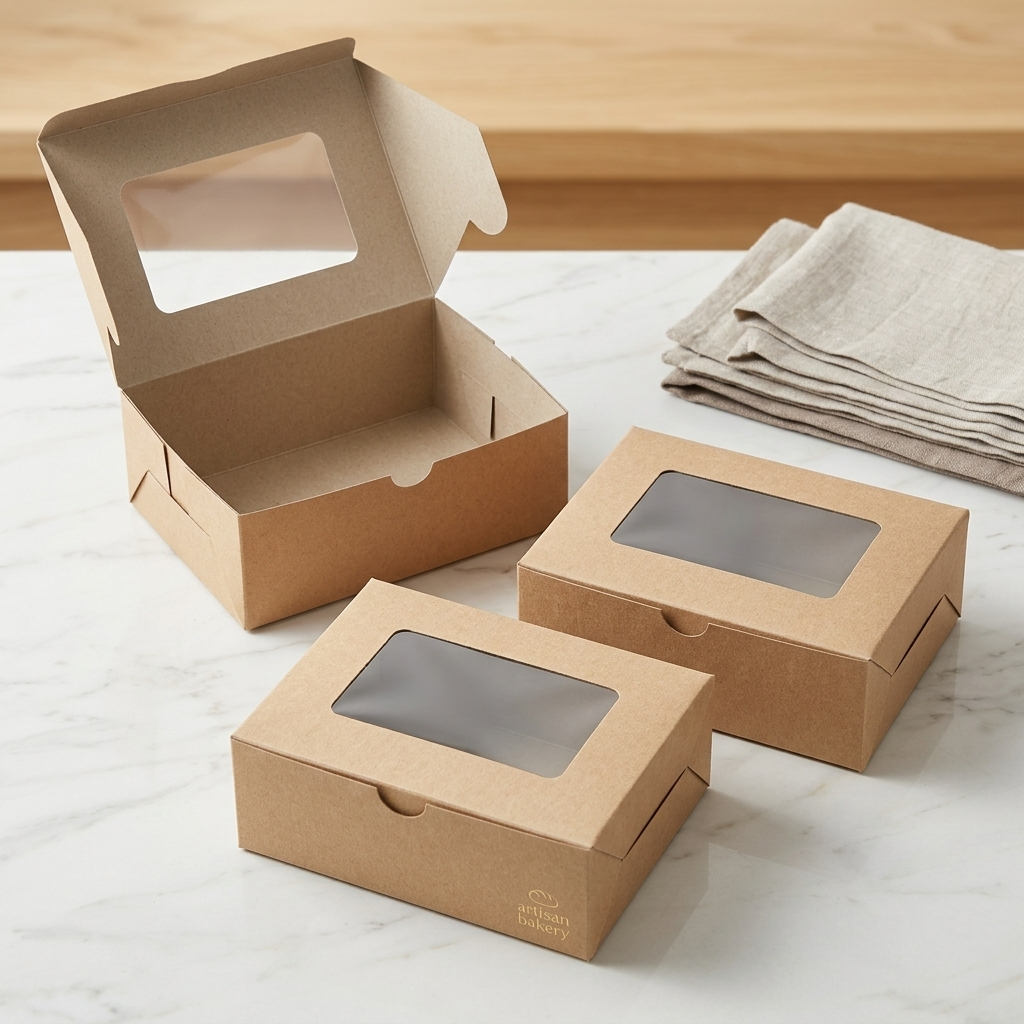 Box Dus Snack Dus Brownies Donat Laminasi | Window | Dalam Laminasi PE