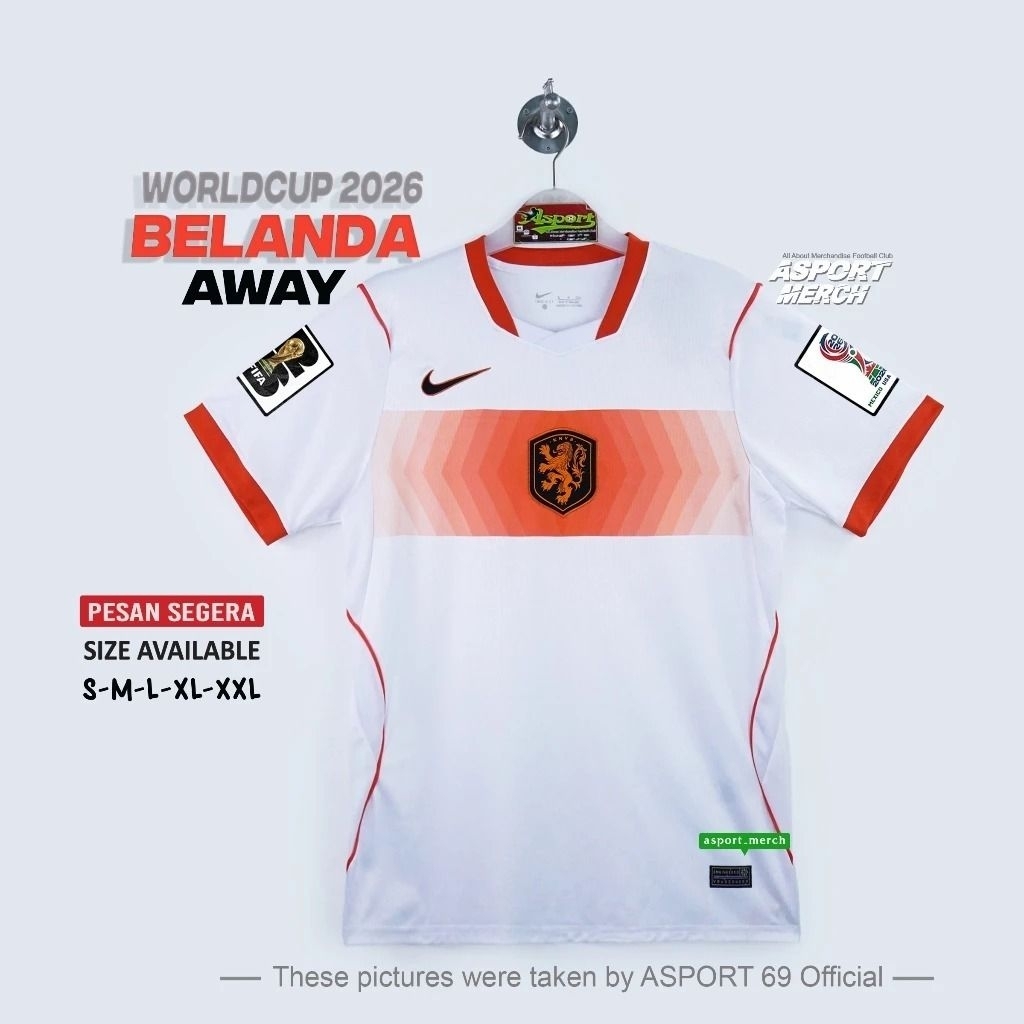 Jersey Belanda away 2026 wcup