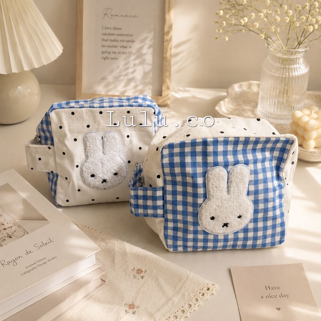 Pouch petak canvas makeup pouch MIFFY PPM01
