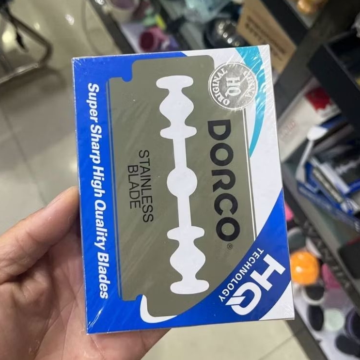 Silet Dorco HQ Biru Original Tajam dan Awet Isi 100pcs