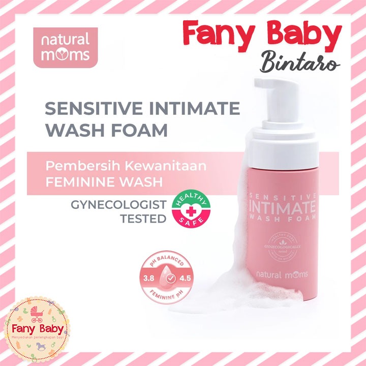 NATURAL MOMS SENSITIVE INTIMATE WASH FOAM 100ML