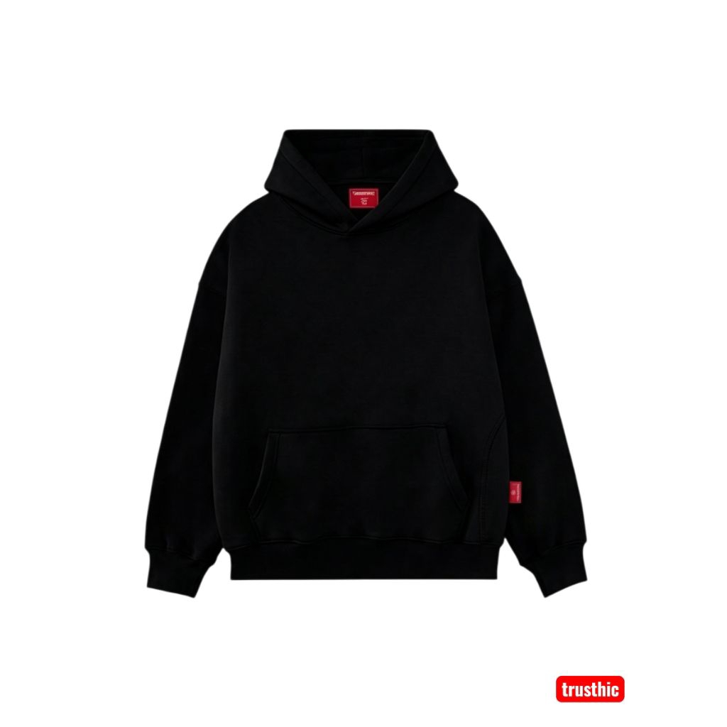 BLANK HOODIE BOXY POLOS 330 GSM FULL COTTON