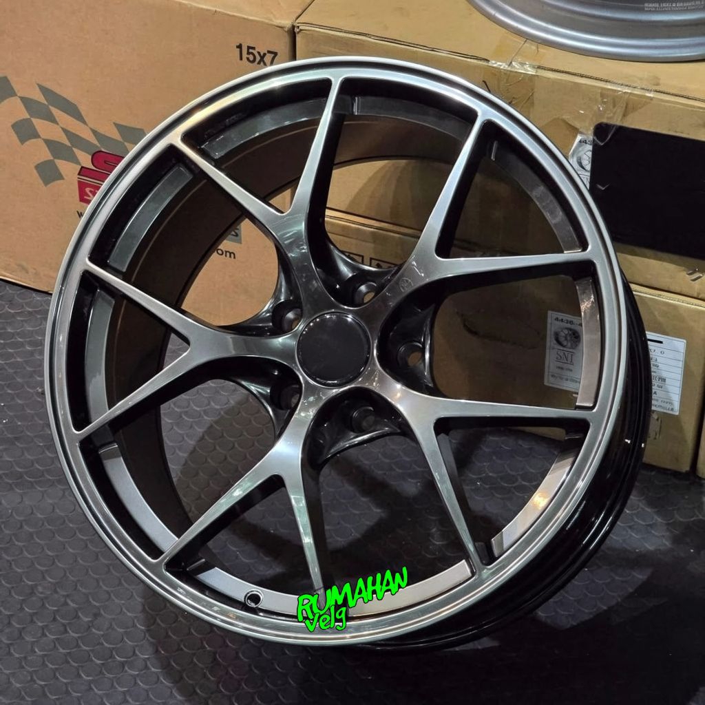 Velg racing ring 19 C1R FLOW FORMING PCD 5X112 velg racing r19 lebar 8,5 - 9,5 pcd 5X112 et 38 - 38 