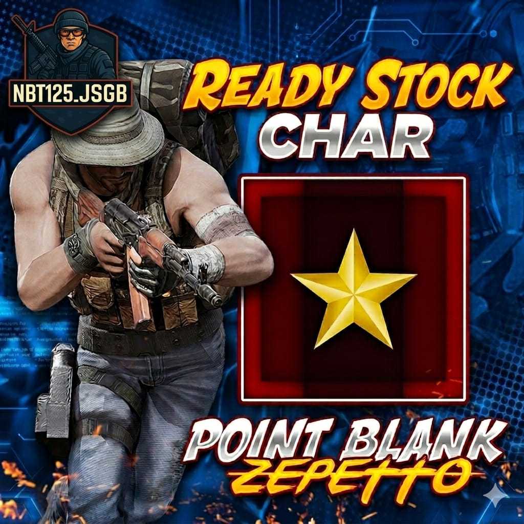 CHAR POINT BLANK ZEPETTO BINTANG 1 QC 34 HARI KDHS NOMINUS  / GAME PC