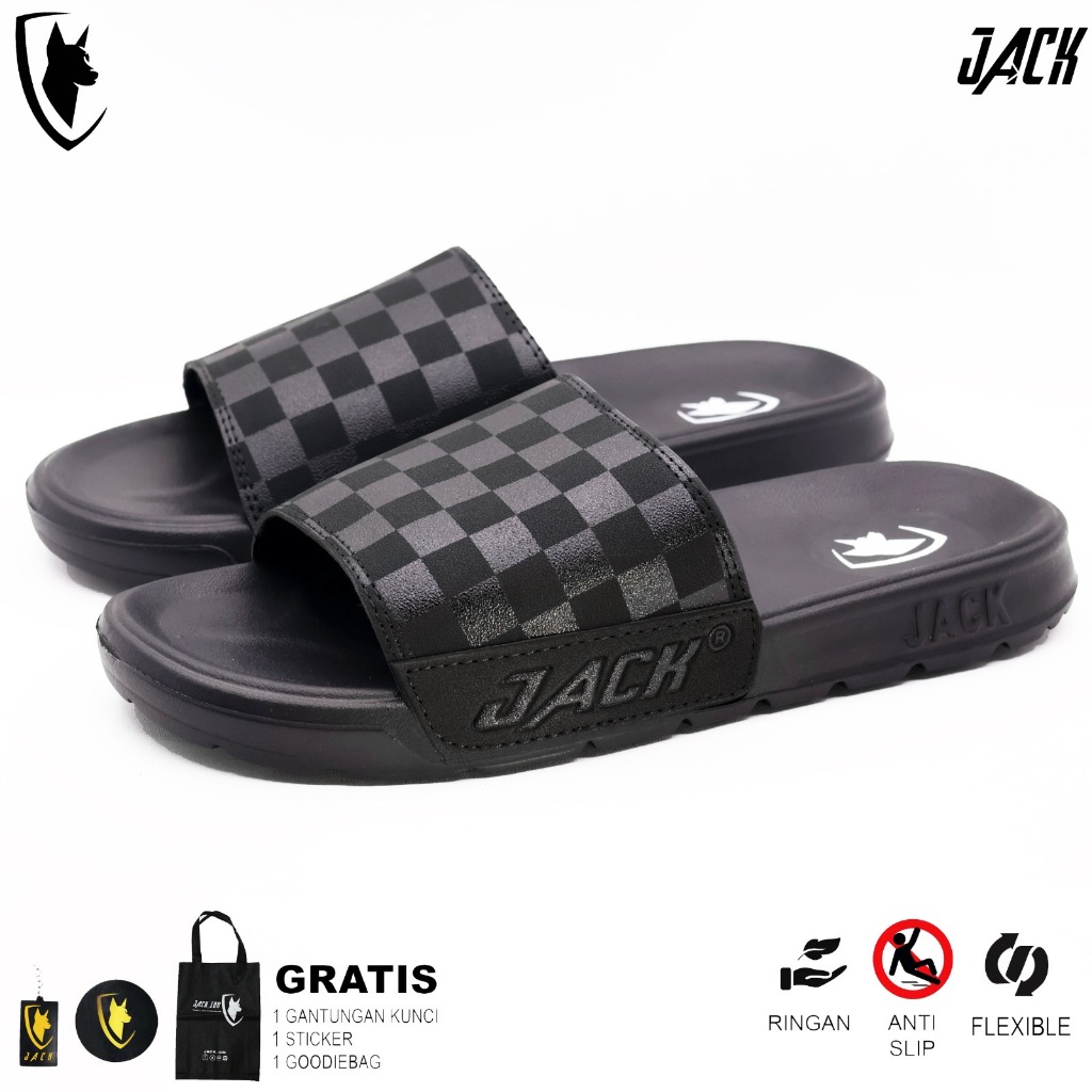 JACK IDN Sandal Slide Pria Sendal Slop Flip Flop | Sendal Selop COPEN