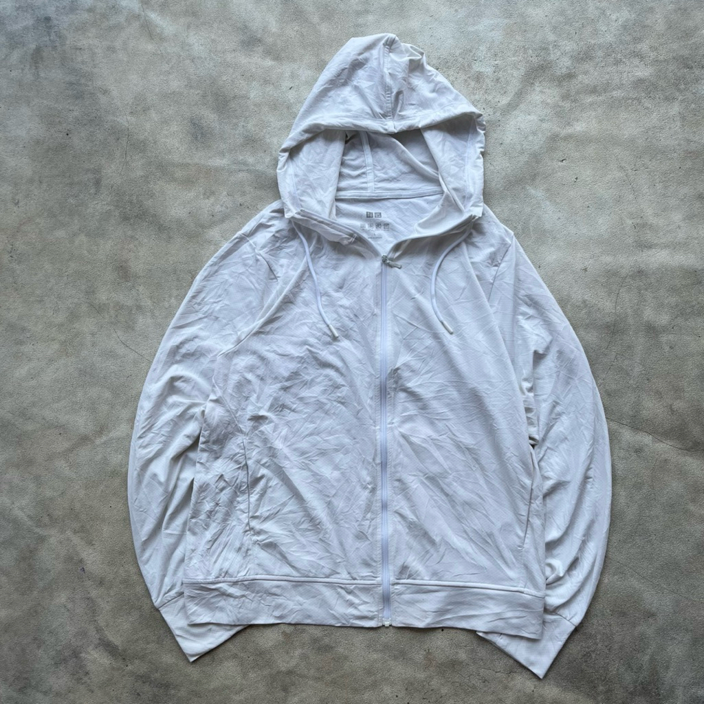 Uniqlo AIRIsm Jacket Mesh Hoodie Proteksi Anti UV