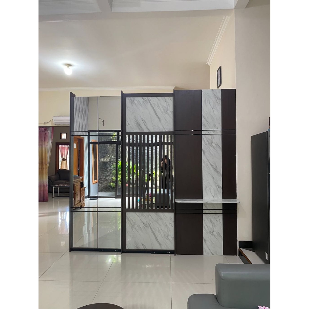 Custom Partisi Ruangan Lipat 2 Sisi Minimalis Modern Harga 1.800.000/m – Madiun, Magetan, Pasuruan, 