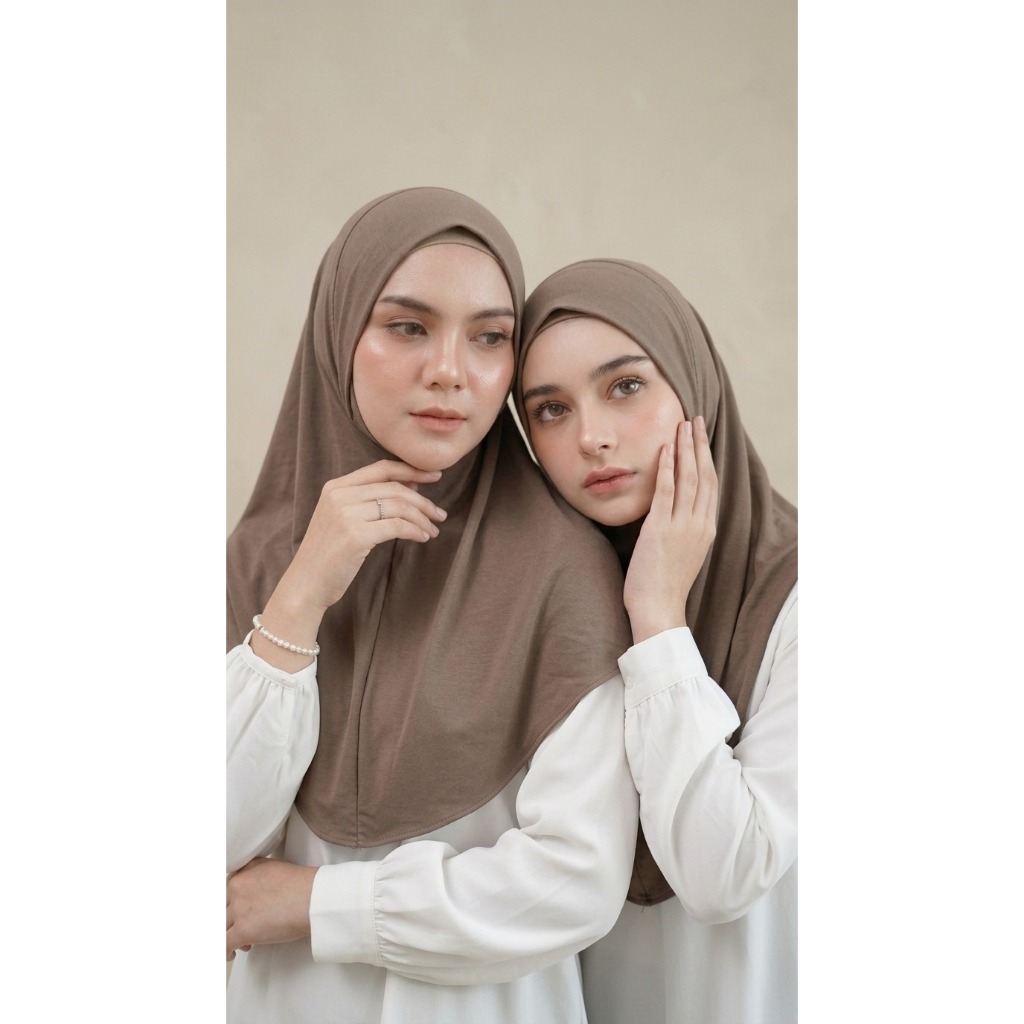 HIJAB BERGO DAGU MALAYSIA JERSEY/JILBAB BERGO  DAGU MALAYSIA SOFT PED