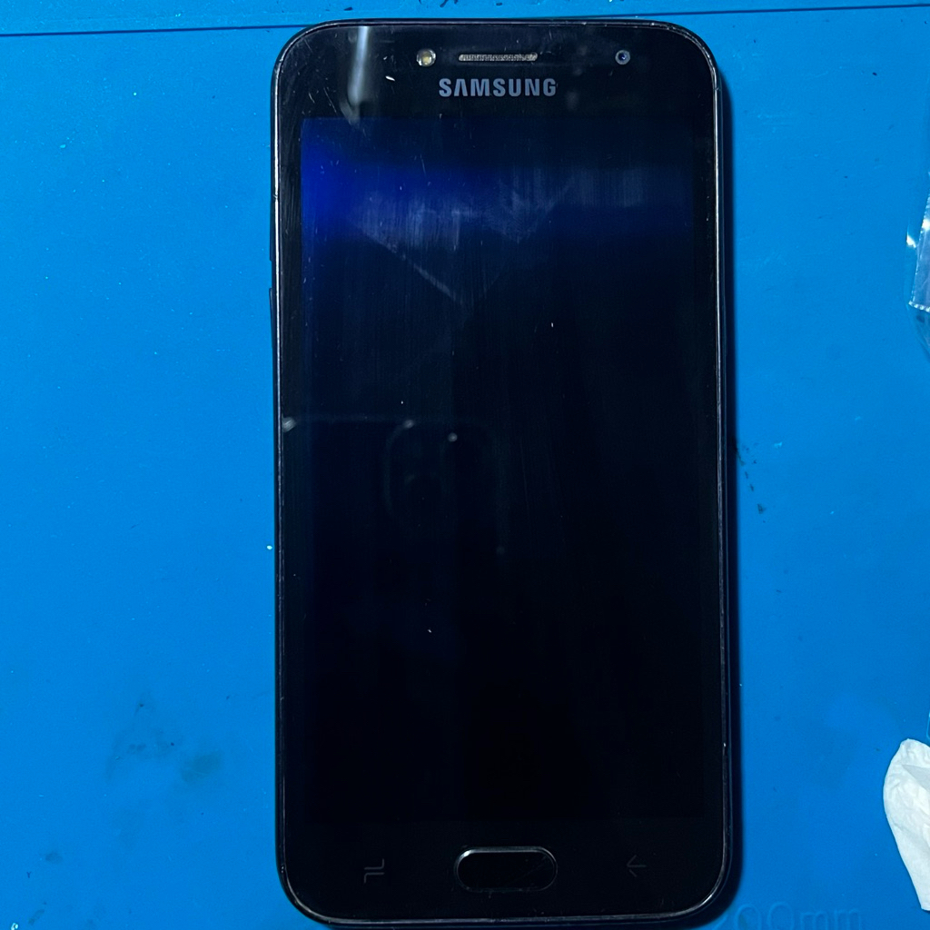 unit Samsung J2 pro SM-J250 F/DS unit LCD mulus gambling, (kondisi mesin gantung di 0,1 ampere)