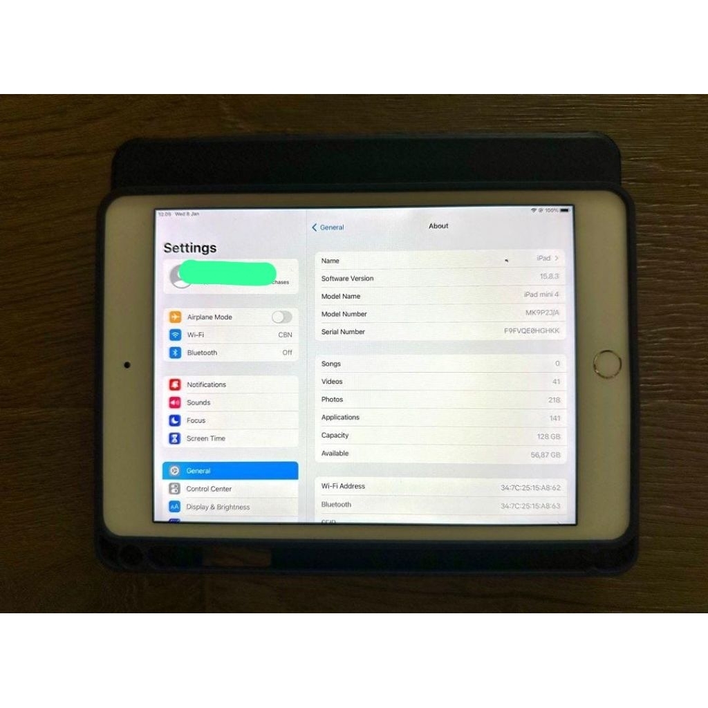 IPad mini 4 128GB wifi only