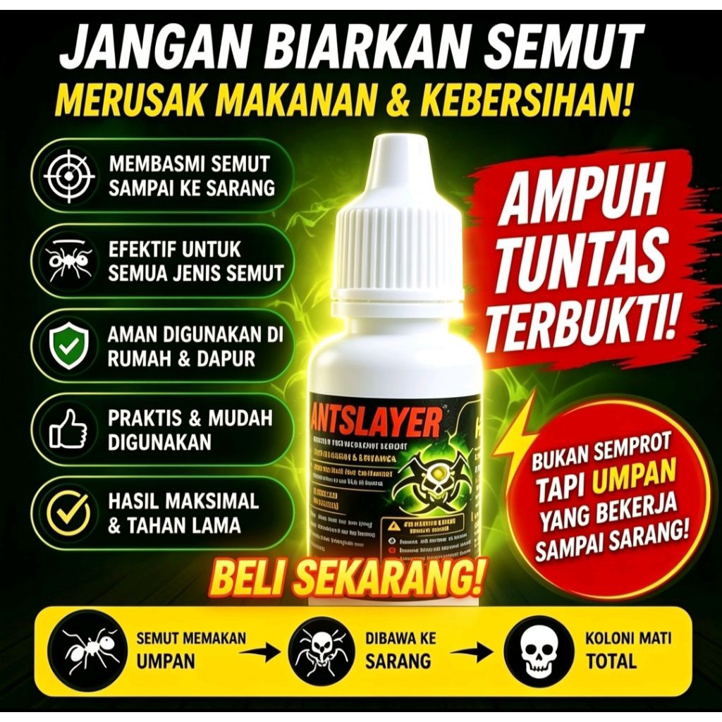 RACUN PEMBASMI SEMUT SUPER AMPUH OBAT RACUN ANTI SEMUT PENGUSIR SEMUT MERAH SEMUT RANGRANG PEMBASMI