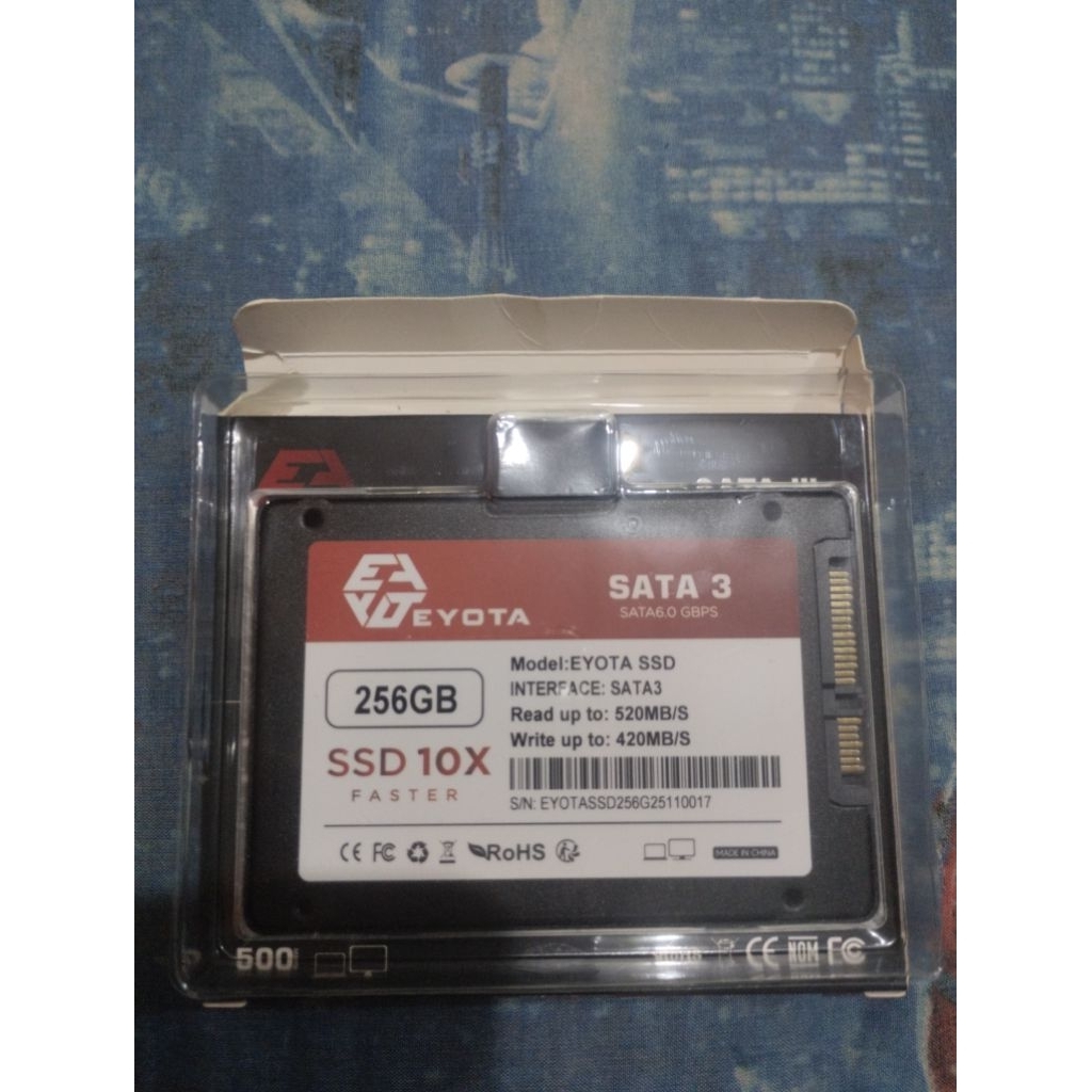 SSD EYOTA 256GB (SEC) LIKE NEW 100% CONDITION