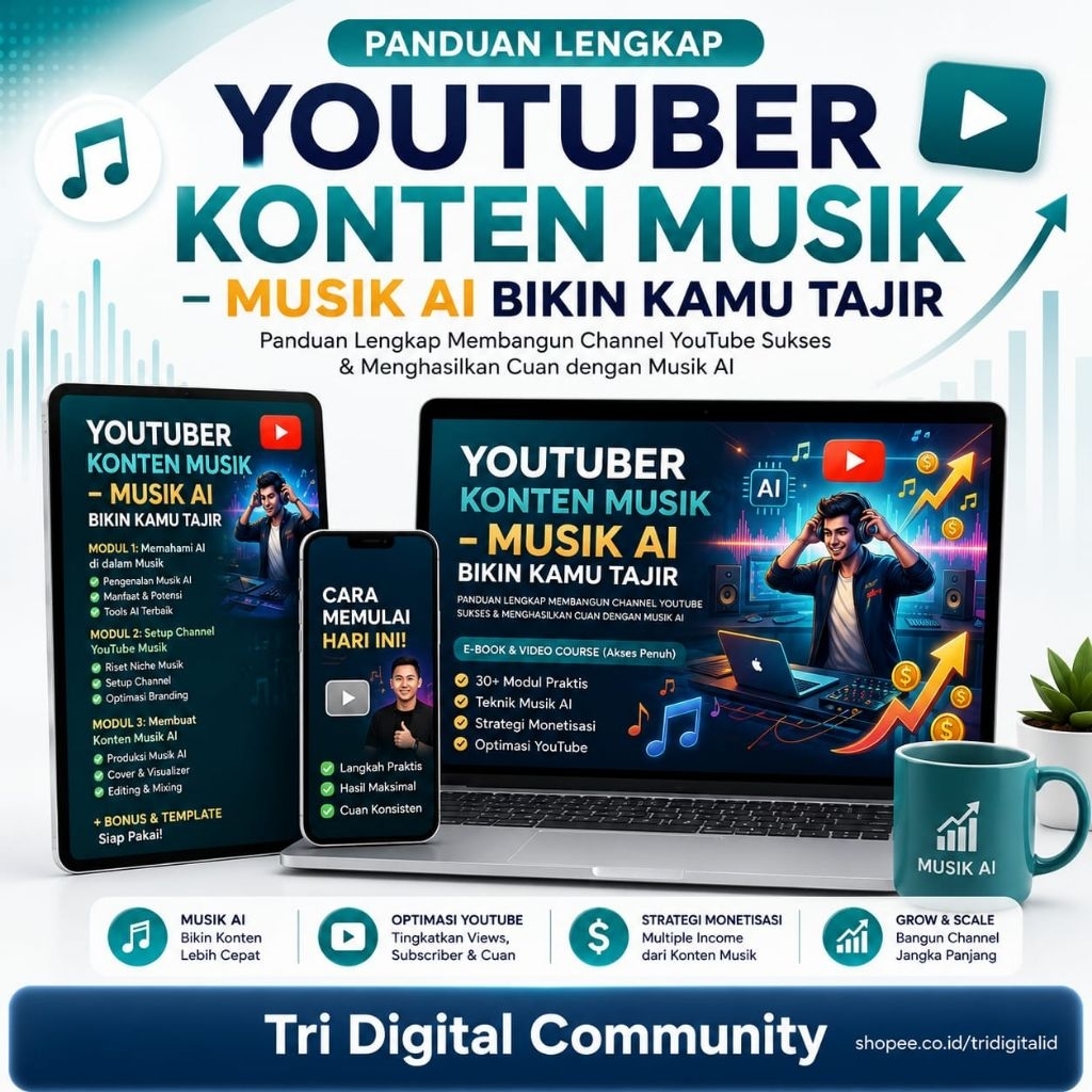 Youtube Musik AI - Youtuber Konten Musik AI yang Bikin Kamu Tajir