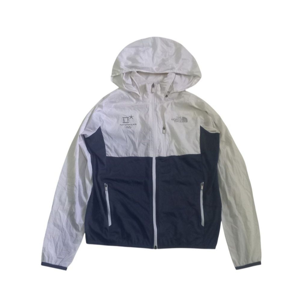 LINK JAKET RUNNING TNF PUTIH BIRU