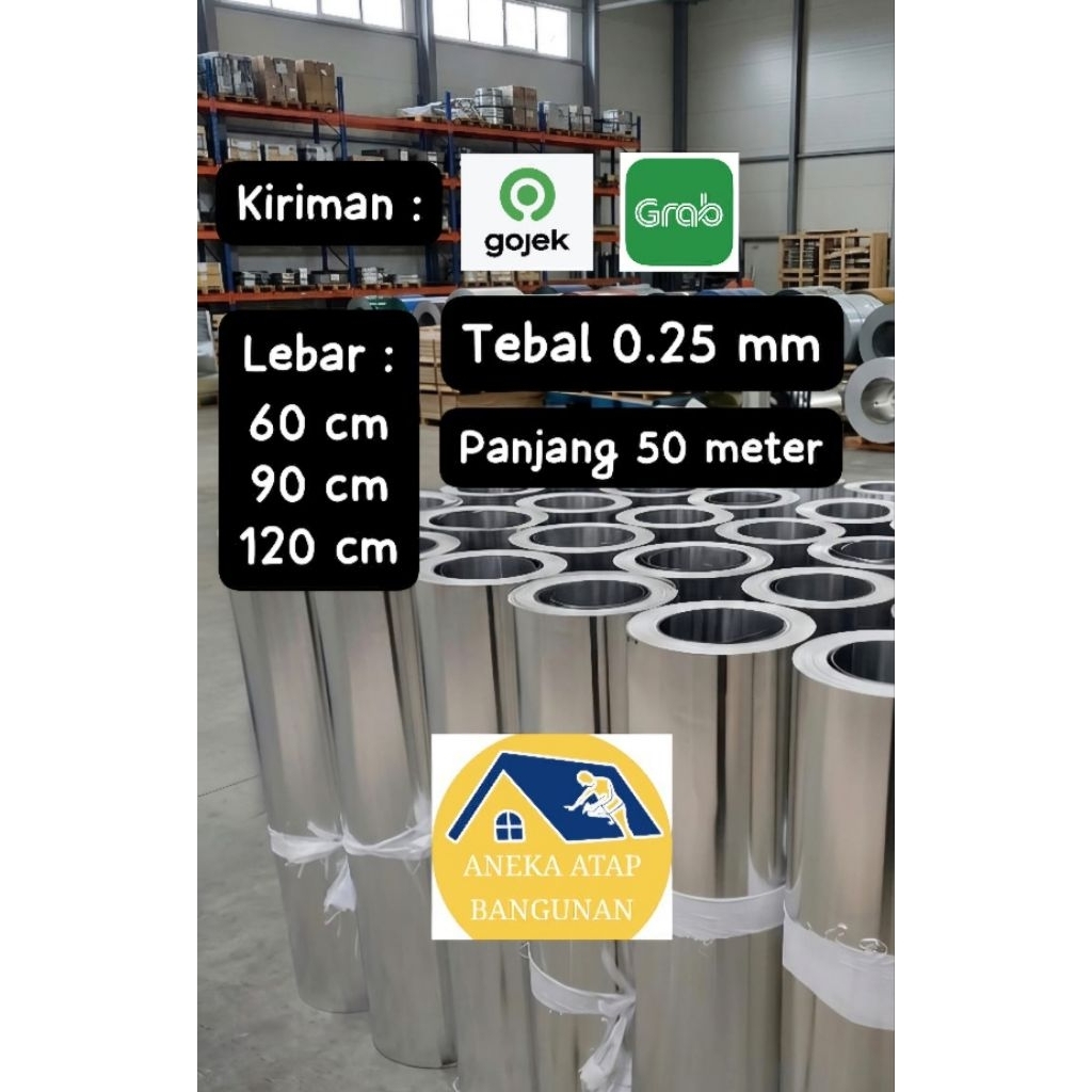 Seng Talang Galvalum Murah Tebal 0.25 mm Seng Plat 1 roll (instant)