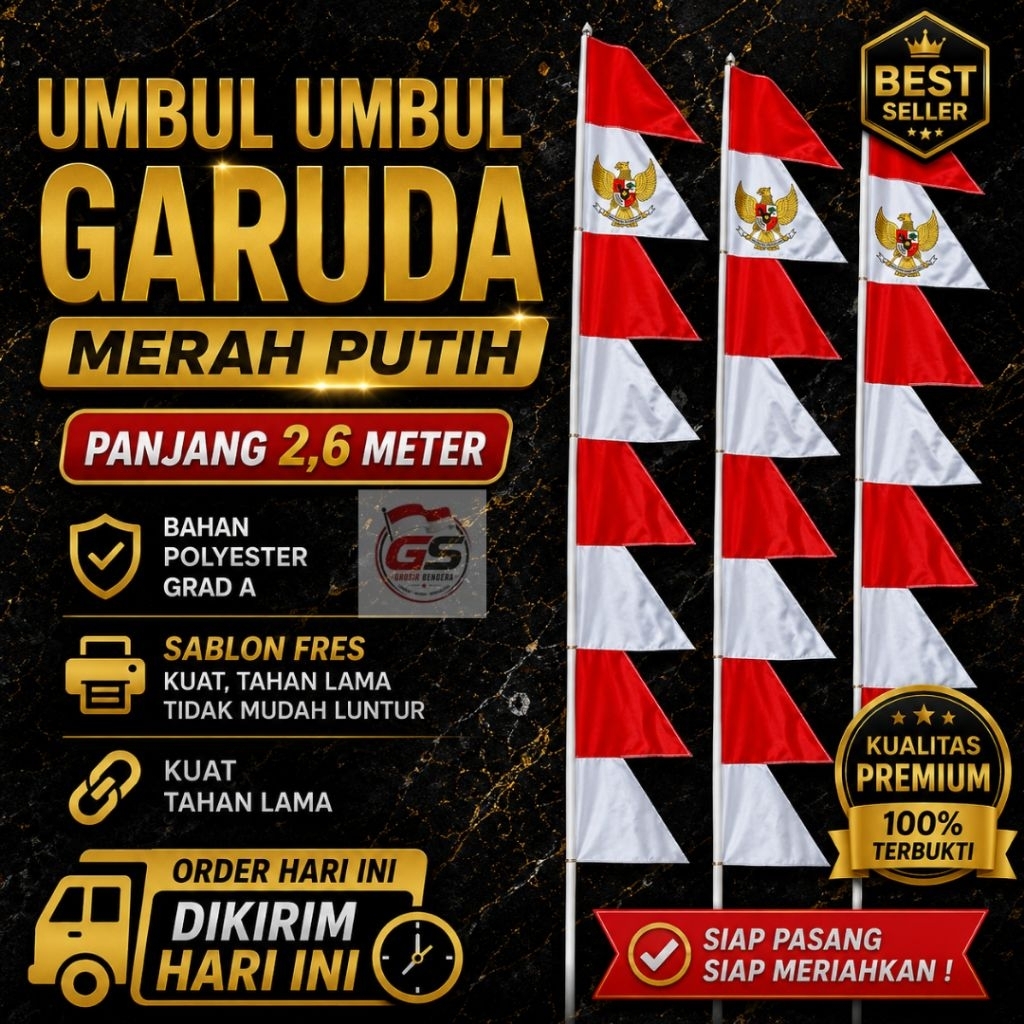 umbul umbul merah garuda merah putih