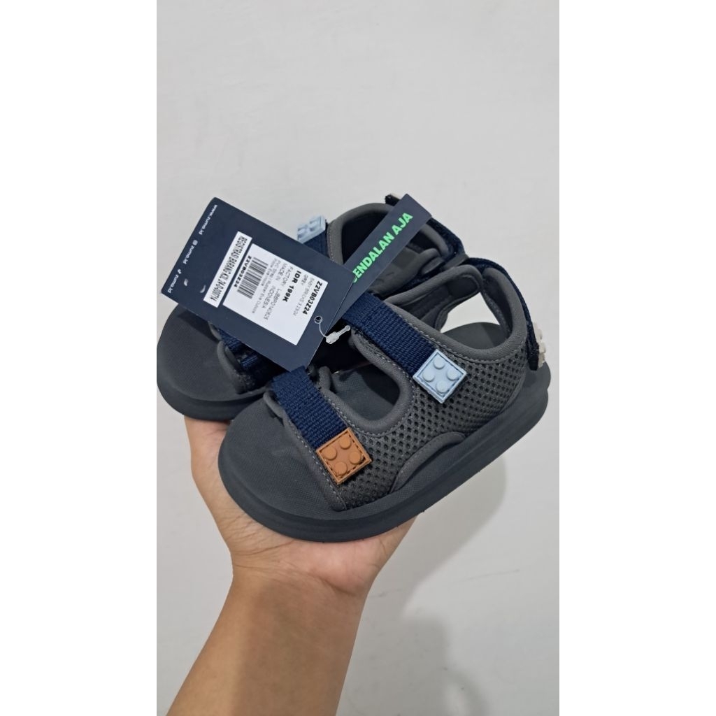 Zuma felcro bricks baby / Zuma sandal anak tali felcro