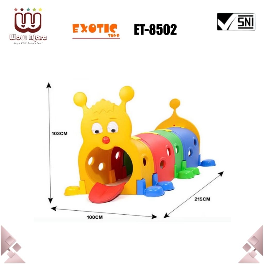 TEROWONGAN ANAK PLAYGROUND CATERPILLAR SPACEBABY SB8502 bisa grosir