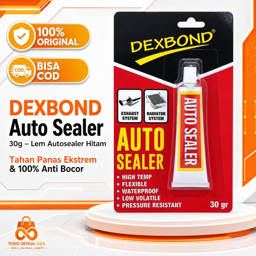 Lem Autosealer Hitam DEXBOND Auto Sealer 30 Gram - Silicone Sealant Black Rubber Adhesive - Lem Sili