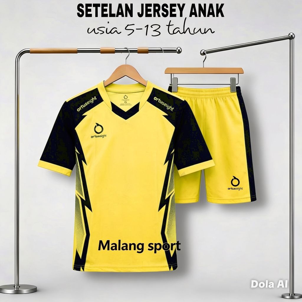 Terbaru stelan jersy bola anak baju bola futsal voli SSB junior putra putri seet baju celana