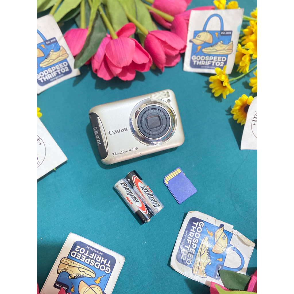Camera Digital Canon PowerShot A495 Silver / Blue / Red series 10.0 MegaPixels 3.3x Optical Zoom