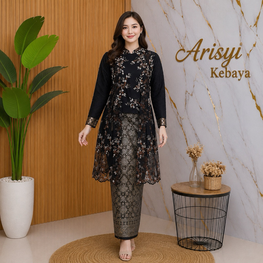 kebaya kutubaru remaja modern stylish restleting depan(Ktpj)