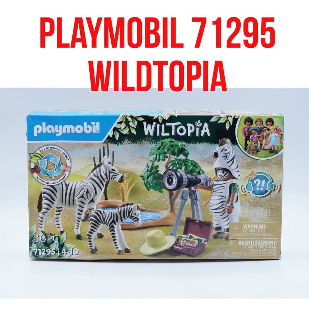 Playmobil 71295 Wiltopia Zebra Kuda loreng Equus Quagga | Mainan Figure Miniature Figurine Pajangan 