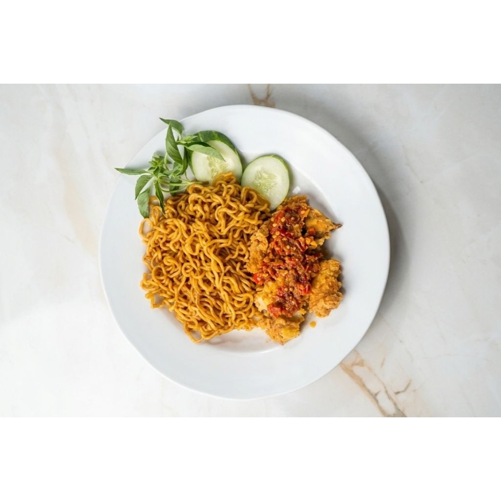 Mie + Ayam Geprek