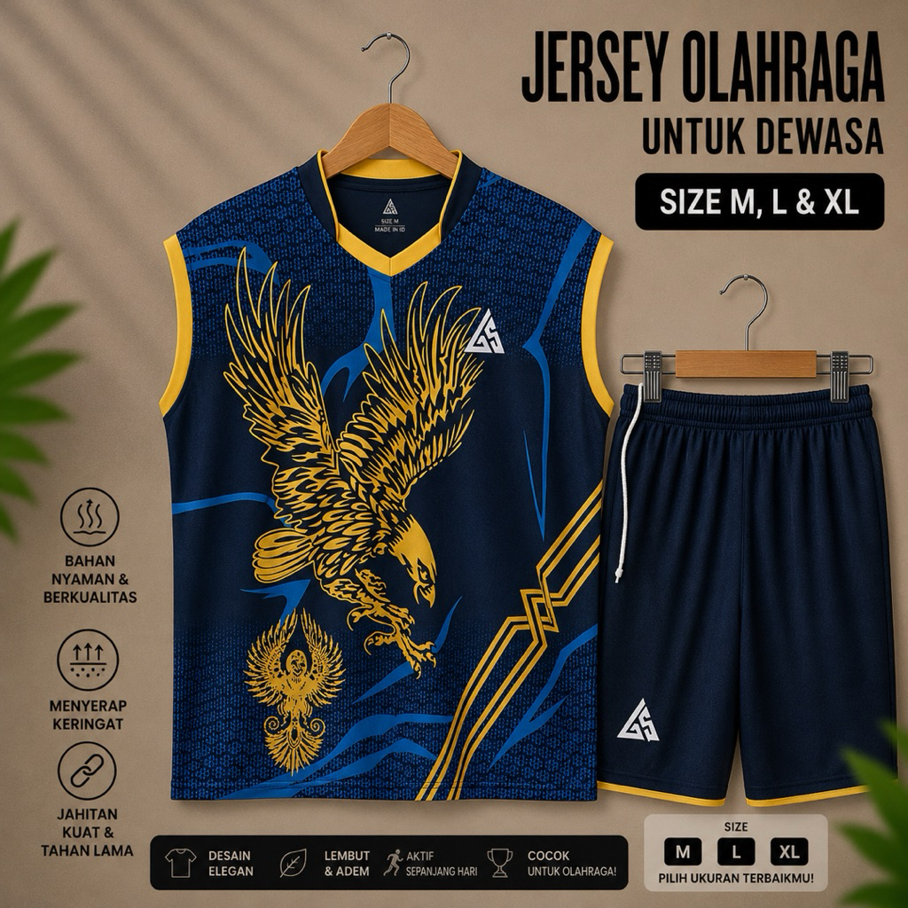 SETELAN JERSEY SINGLET DEWASA | FUTSAL SINGLET