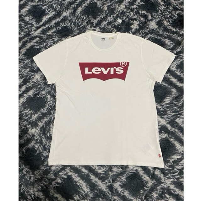 kaos levis logo batwing putih original
