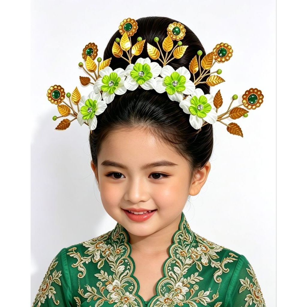 Mahkota adat bando bunga permata anak dan dewasa Mahkota karnaval